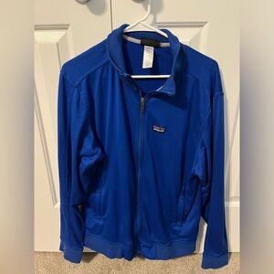 Patagonia Men’s Large Regulator/Polartec fleece zip fleece waffle jacket Blue
